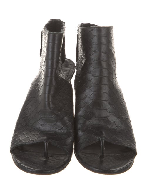 Zero + Maria Cornejo Snakeskin Slingback Sandals