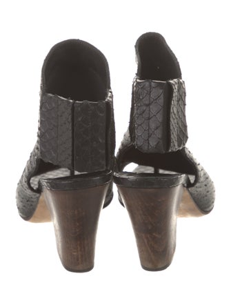 Zero + Maria Cornejo Snakeskin Slingback Sandals