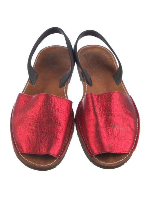 Zero + Maria Cornejo Leather Slingback Flats