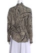 Zero + Maria Cornejo Silk Printed Button-Up Top