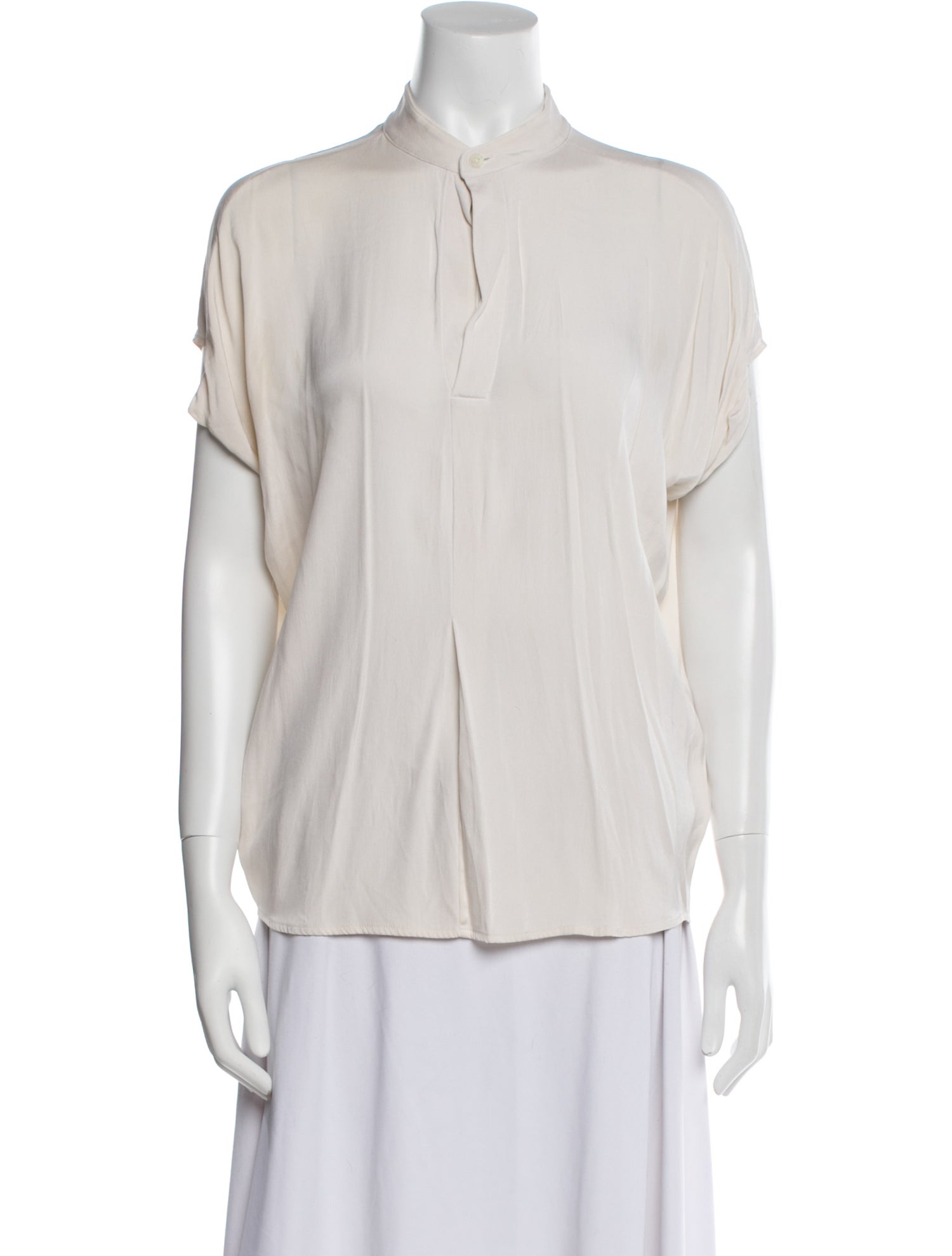 Zero + Maria Cornejo Silk V-Neck Blouse