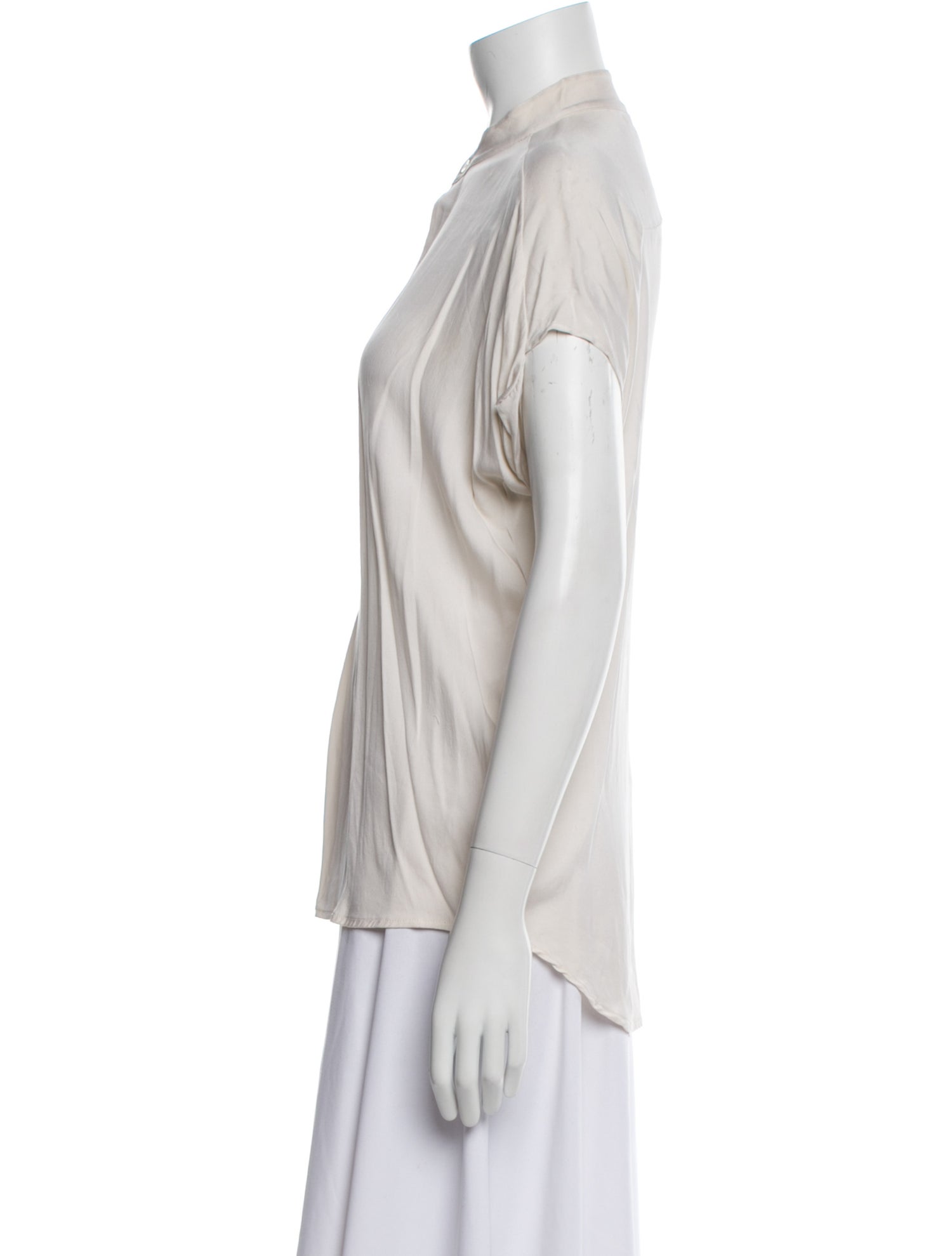 Zero + Maria Cornejo Silk V-Neck Blouse