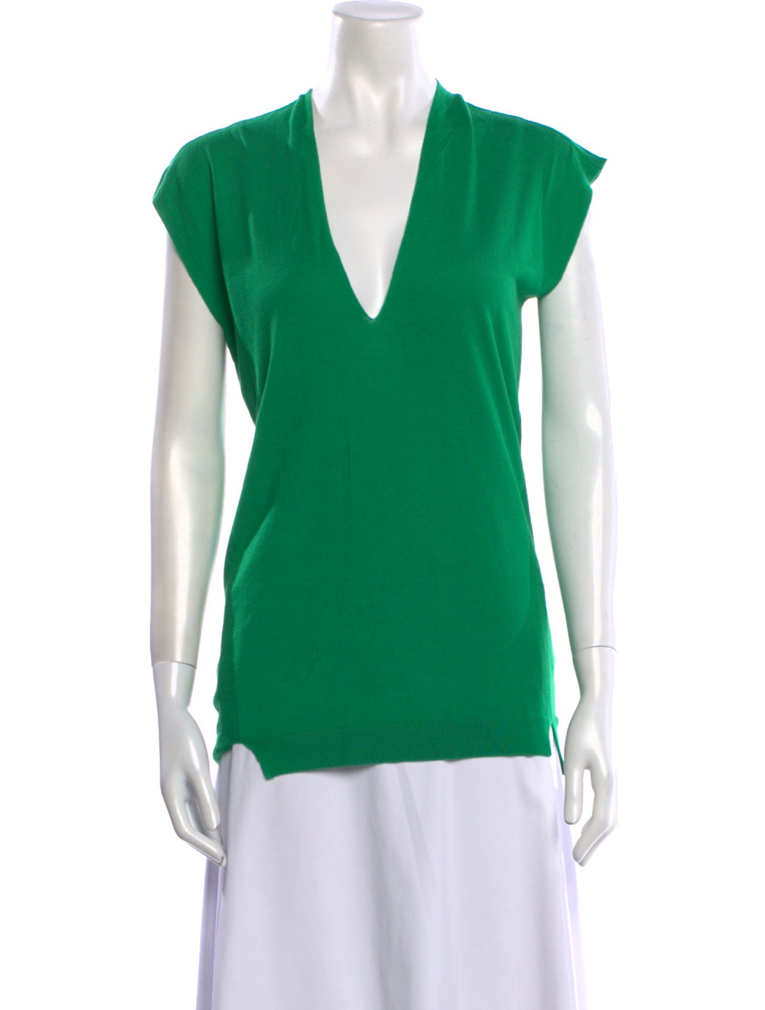 Zero + Maria Cornejo V-Neck Short Sleeve Blouse