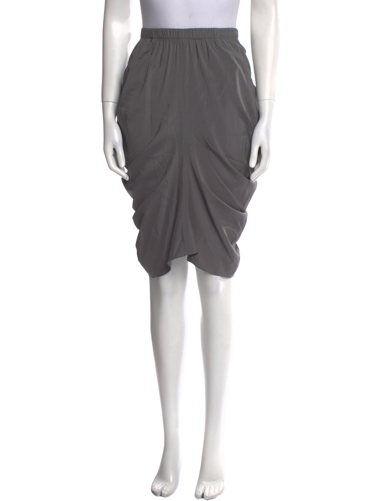 Zero + Maria Cornejo Silk Knee-Length Skirt