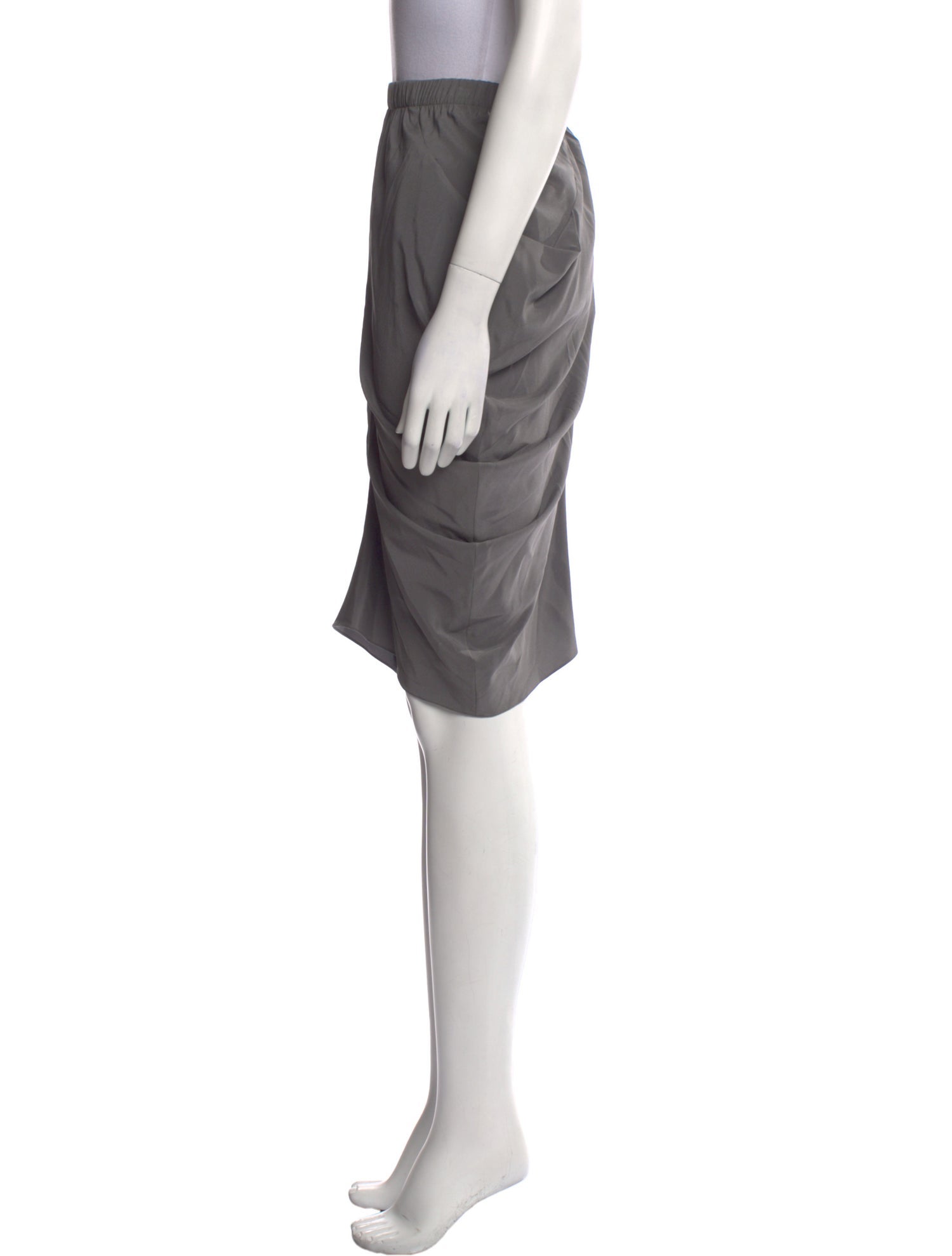 Zero + Maria Cornejo Silk Knee-Length Skirt