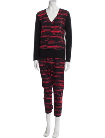 Zero + Maria Cornejo Silk Printed Pant Set