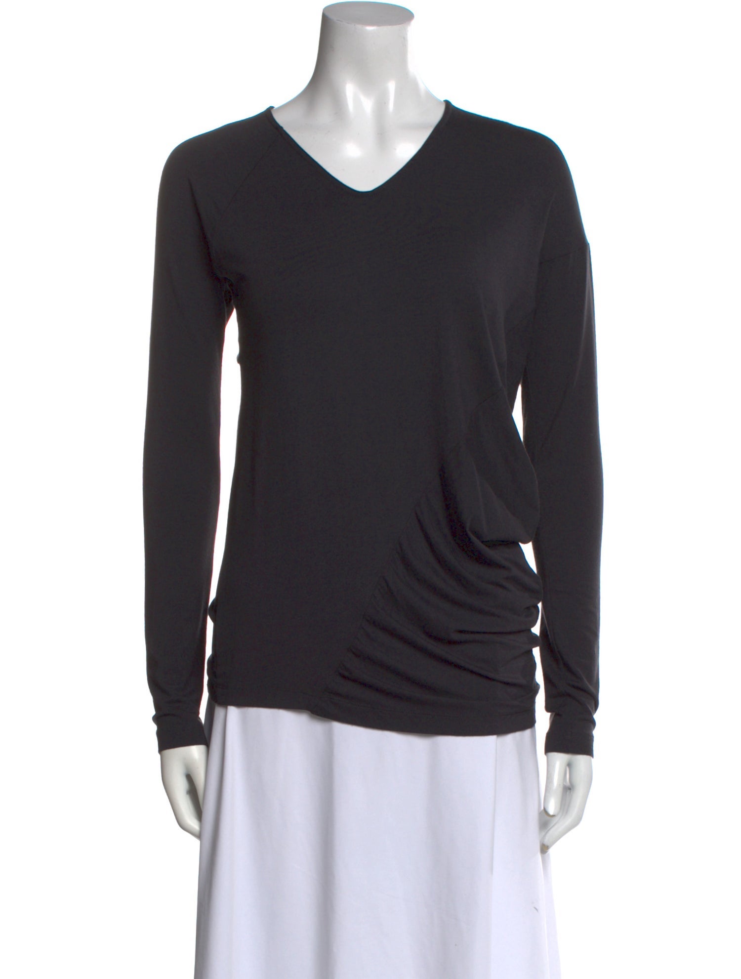 Zero + Maria Cornejo V-Neck Long Sleeve Top