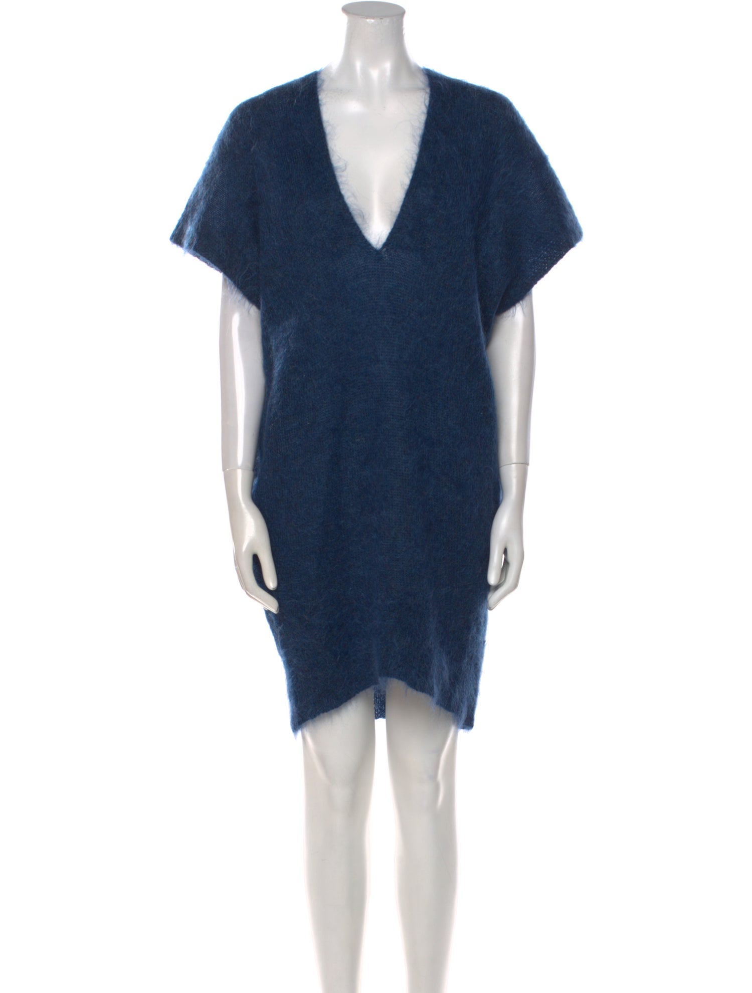 Zero + Maria Cornejo Mohair Plunge Neckline Sweater