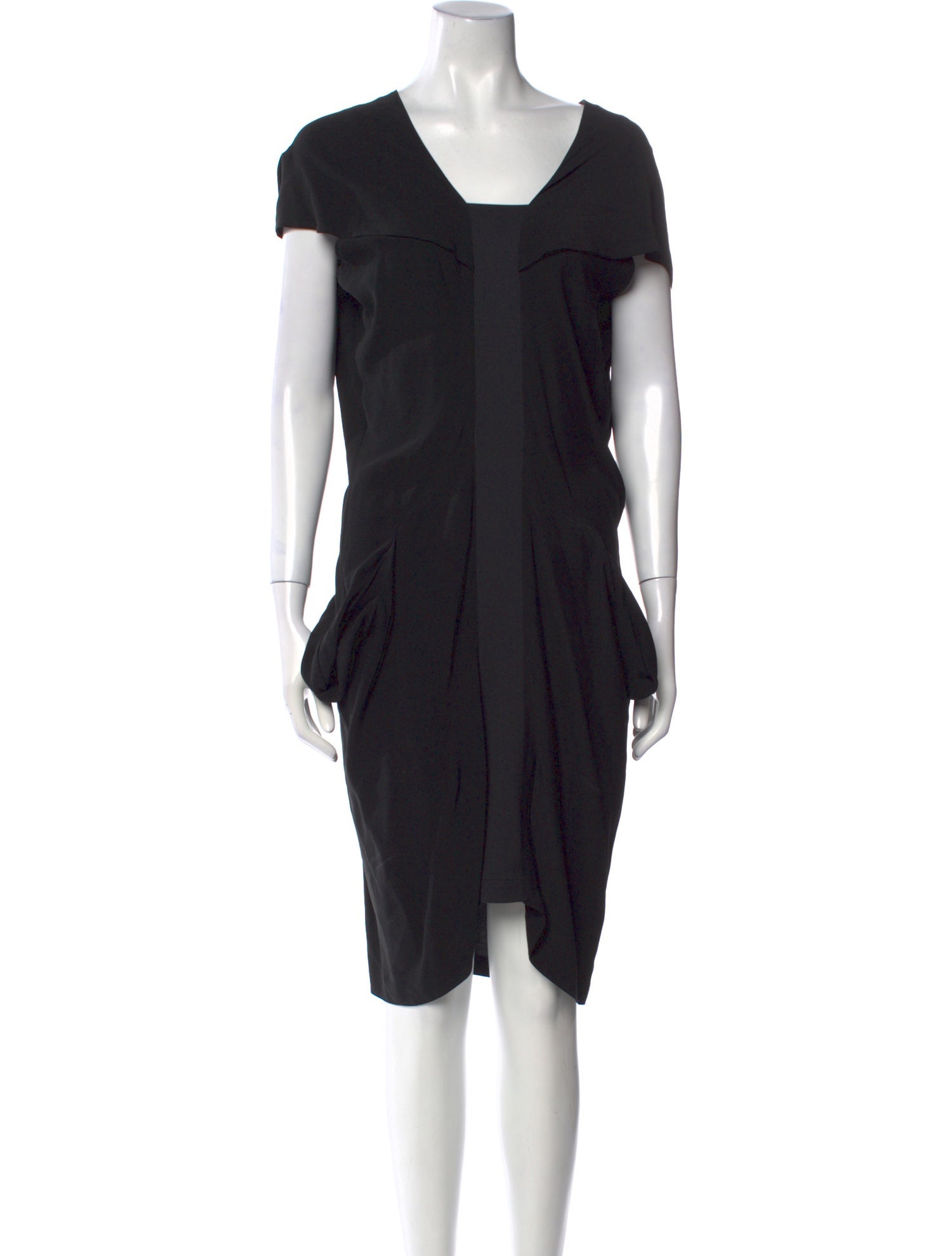 Zero + Maria Cornejo Square Neckline Knee-Length Dress