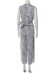 Zero + Maria Cornejo Printed V-Neck Jumpsuit