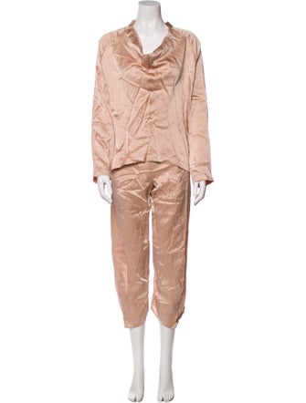 Zero + Maria Cornejo Silk Printed Pant Set