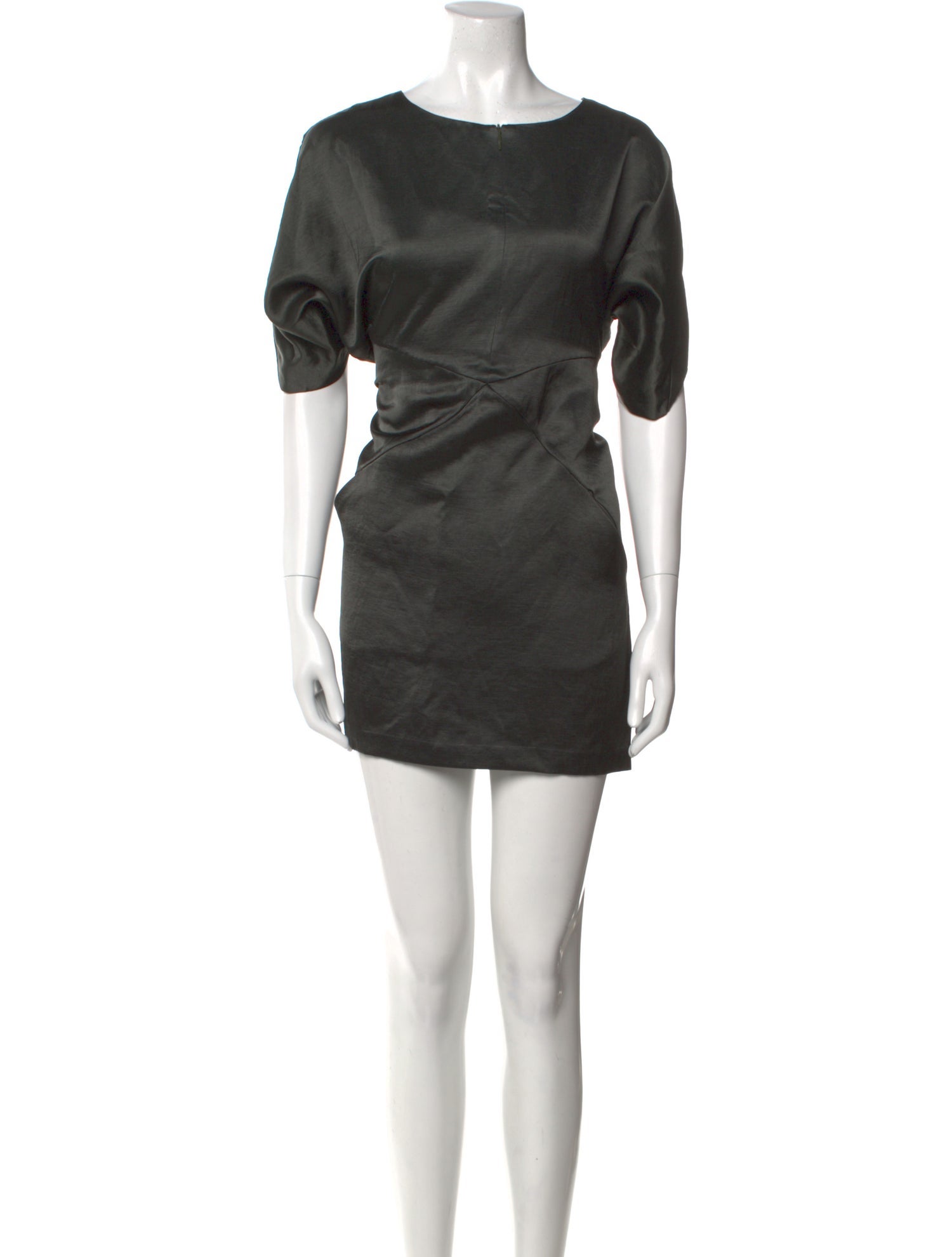 Zero + Maria Cornejo Bateau Neckline Mini Dress