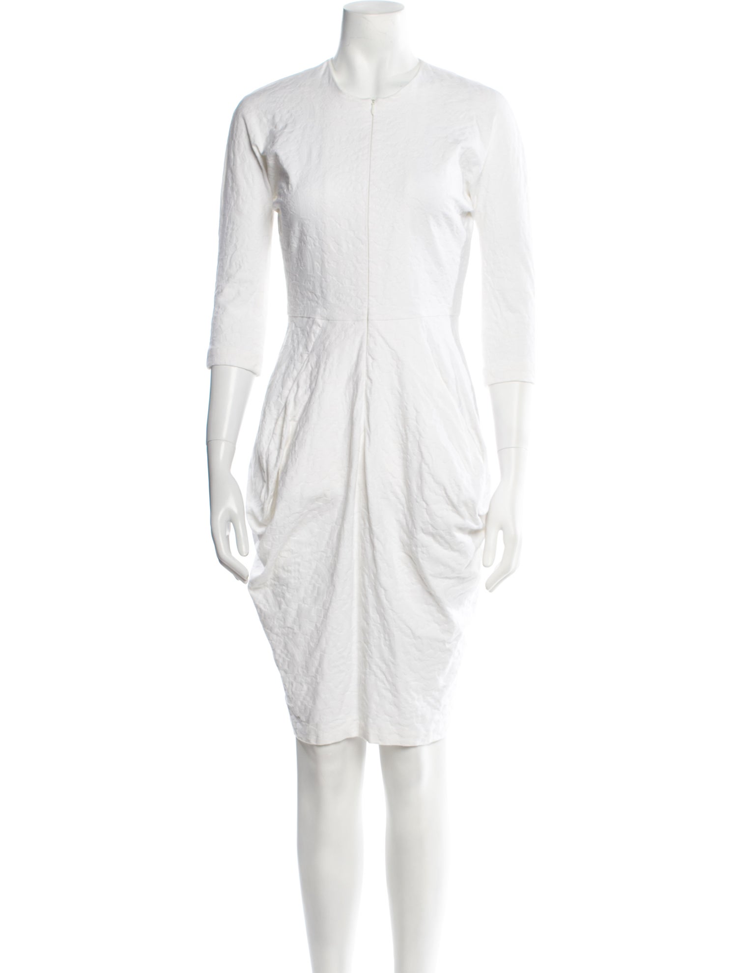 Zero + Maria Cornejo Crew Neck Knee-Length Dress