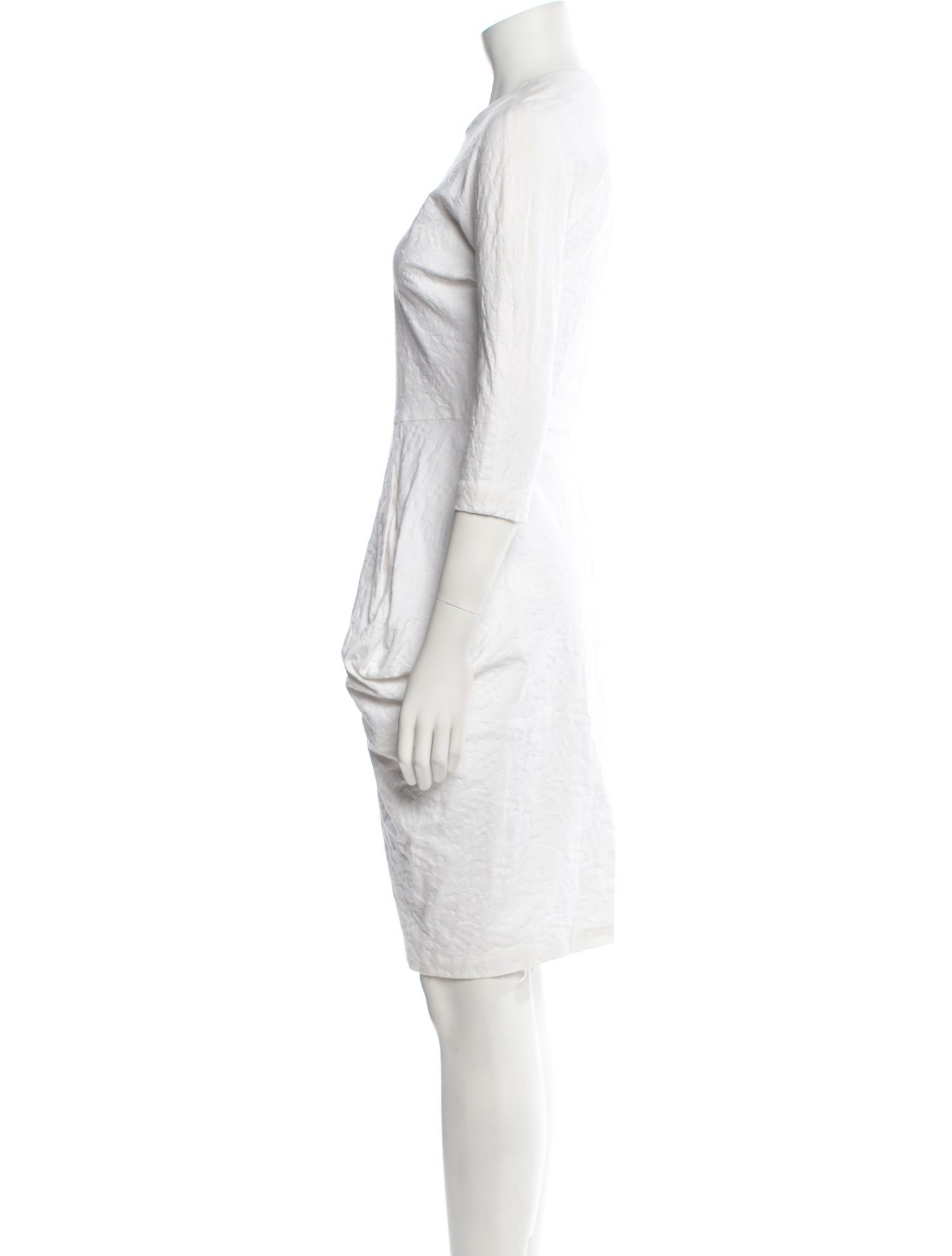 Zero + Maria Cornejo Crew Neck Knee-Length Dress