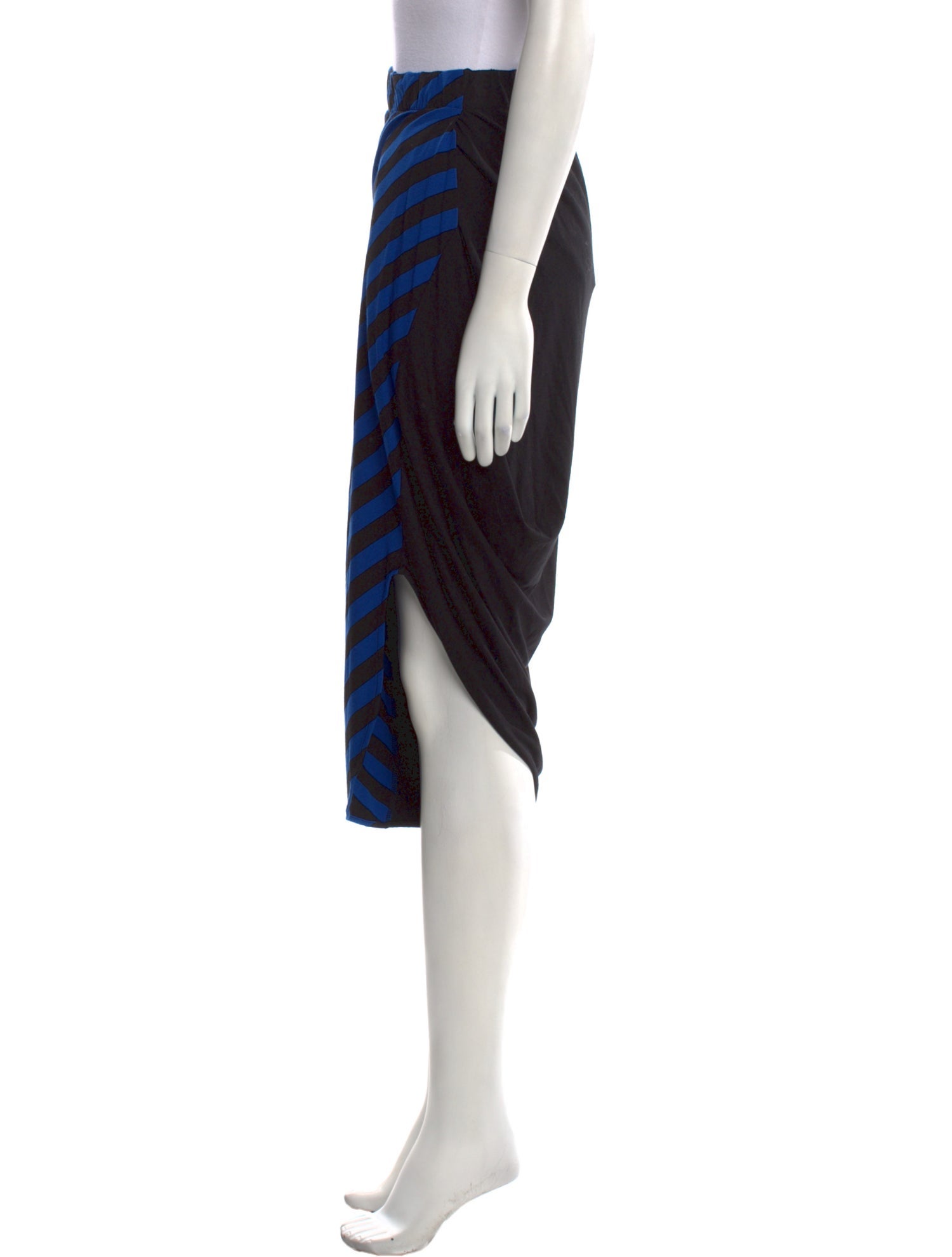 Zero + Maria Cornejo Striped Midi Length Skirt