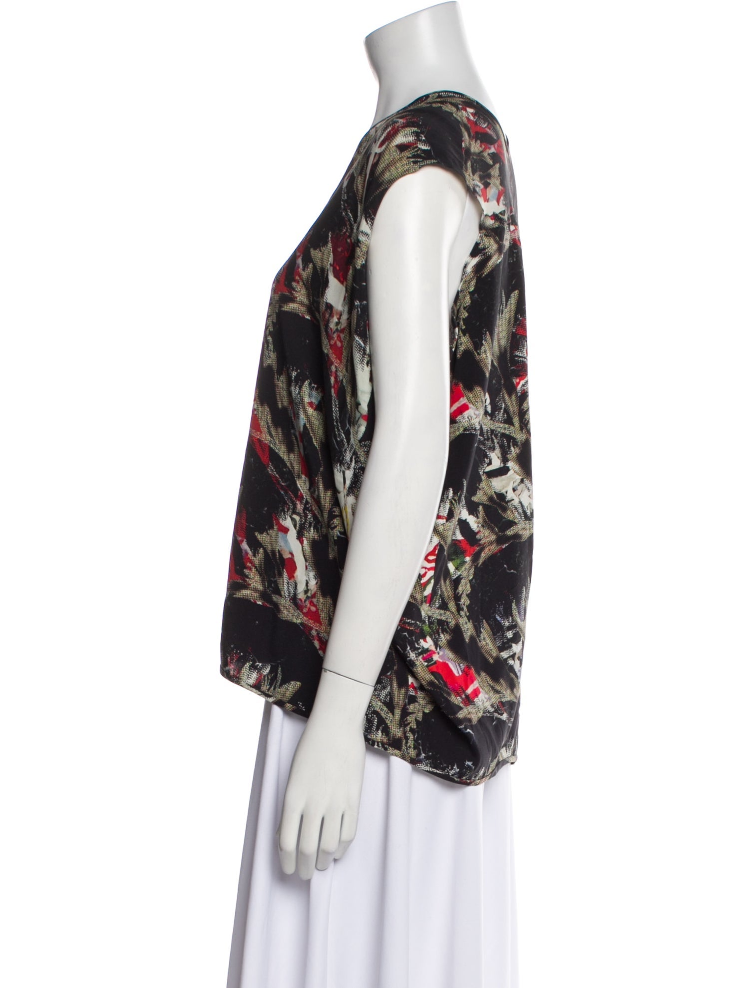 Zero + Maria Cornejo Silk Floral Print Blouse