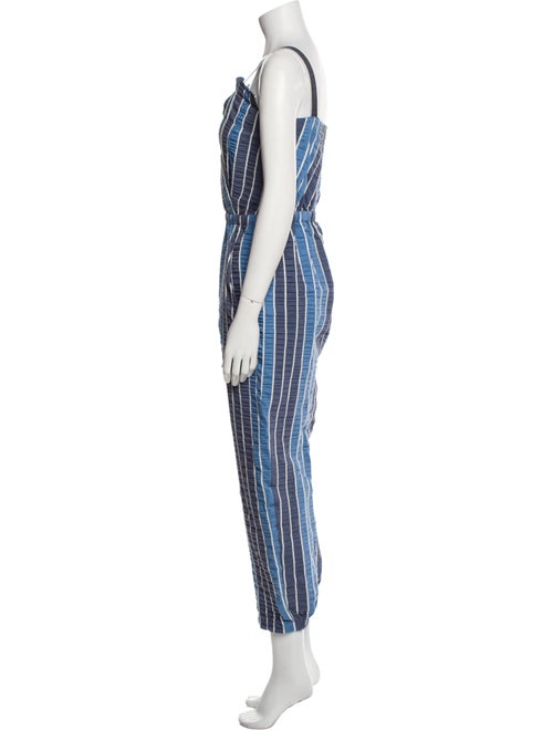 Zero + Maria Cornejo Striped V-Neck Jumpsuit