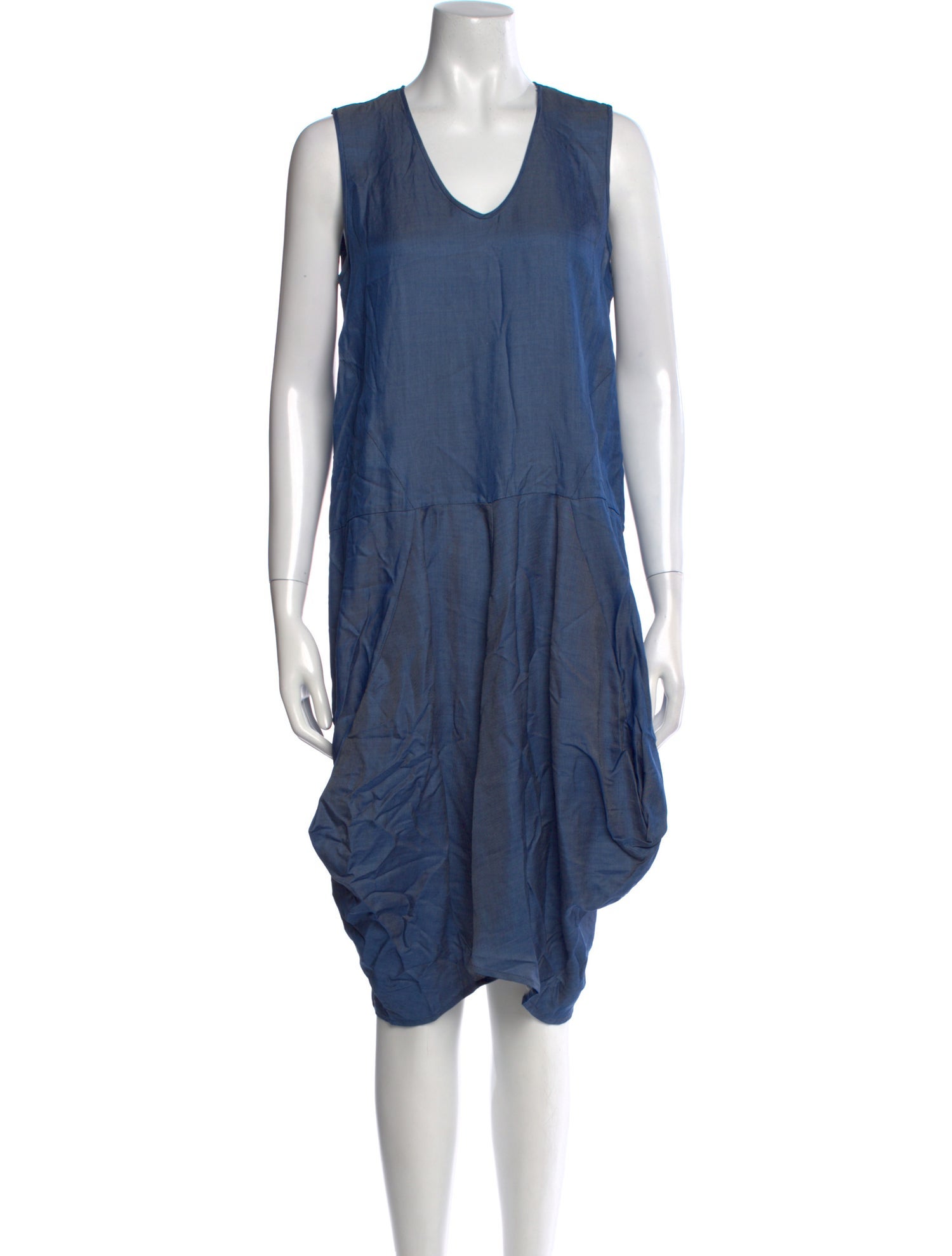 Zero + Maria Cornejo V-Neck Knee-Length Dress