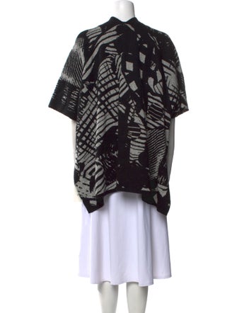 Zero + Maria Cornejo Printed V-Neck Sweater