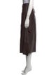 Zero + Maria Cornejo Leather Midi Length Skirt