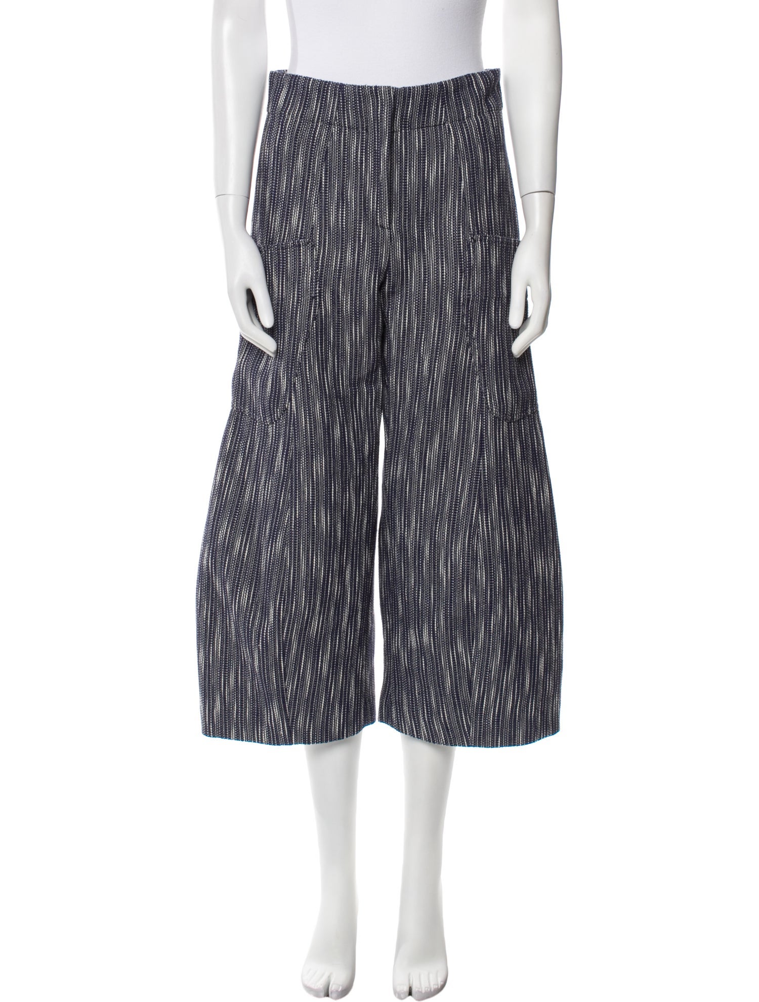 Zero + Maria Cornejo Striped Wide Leg Pants