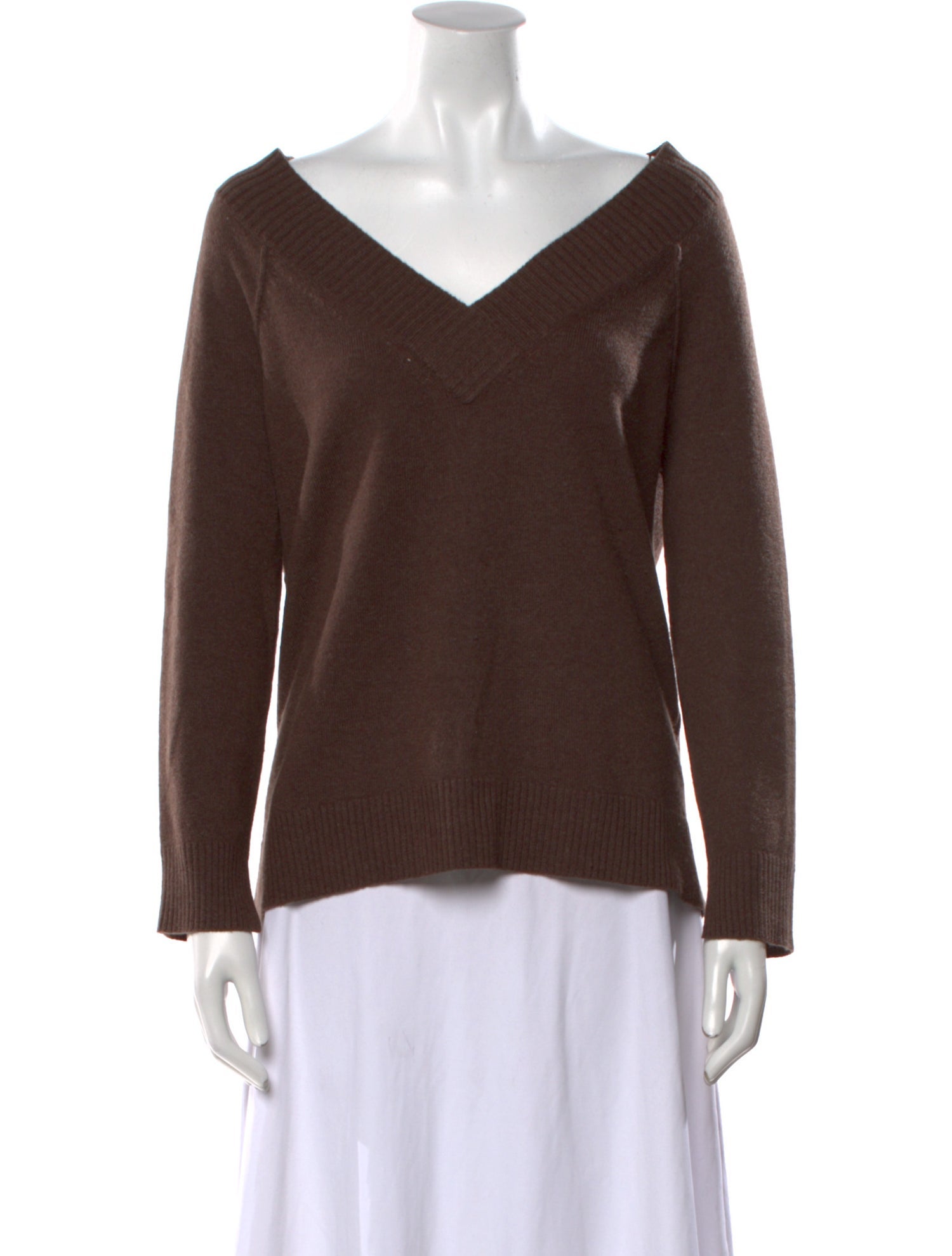 Zero + Maria Cornejo Cashmere V-Neck Sweater