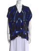 Zero + Maria Cornejo Silk Printed Blouse