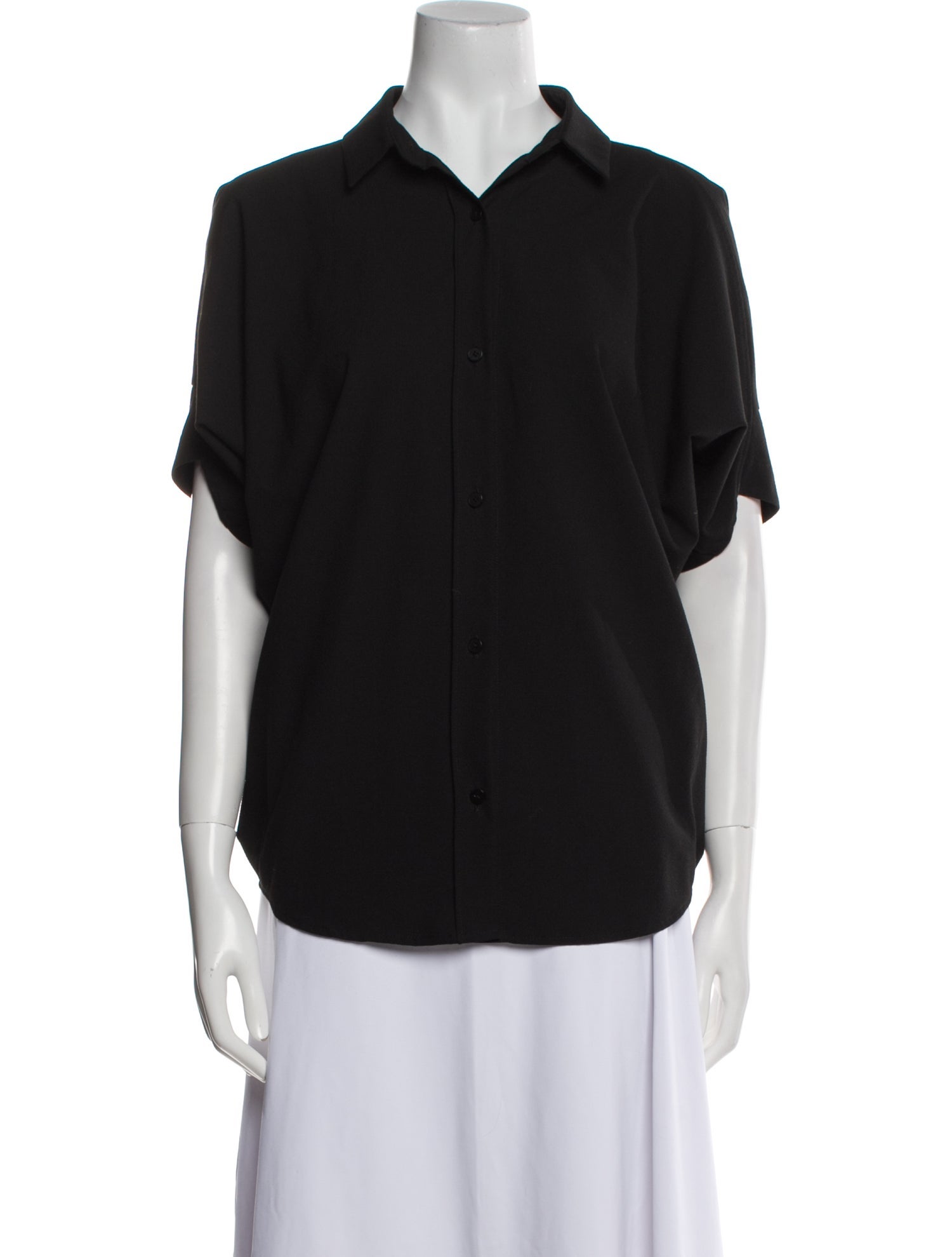Zero + Maria Cornejo Short Sleeve Button-Up Top