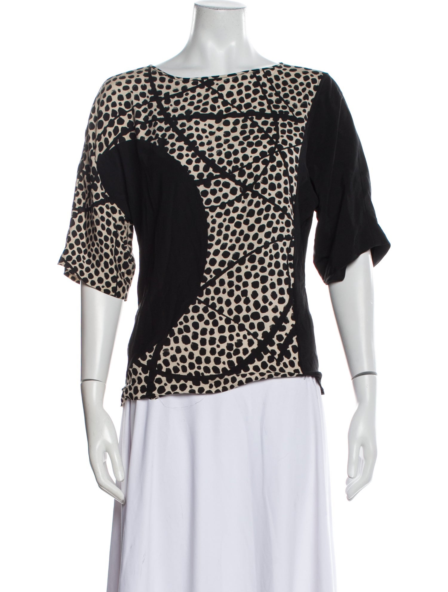 Zero + Maria Cornejo Silk Printed Top