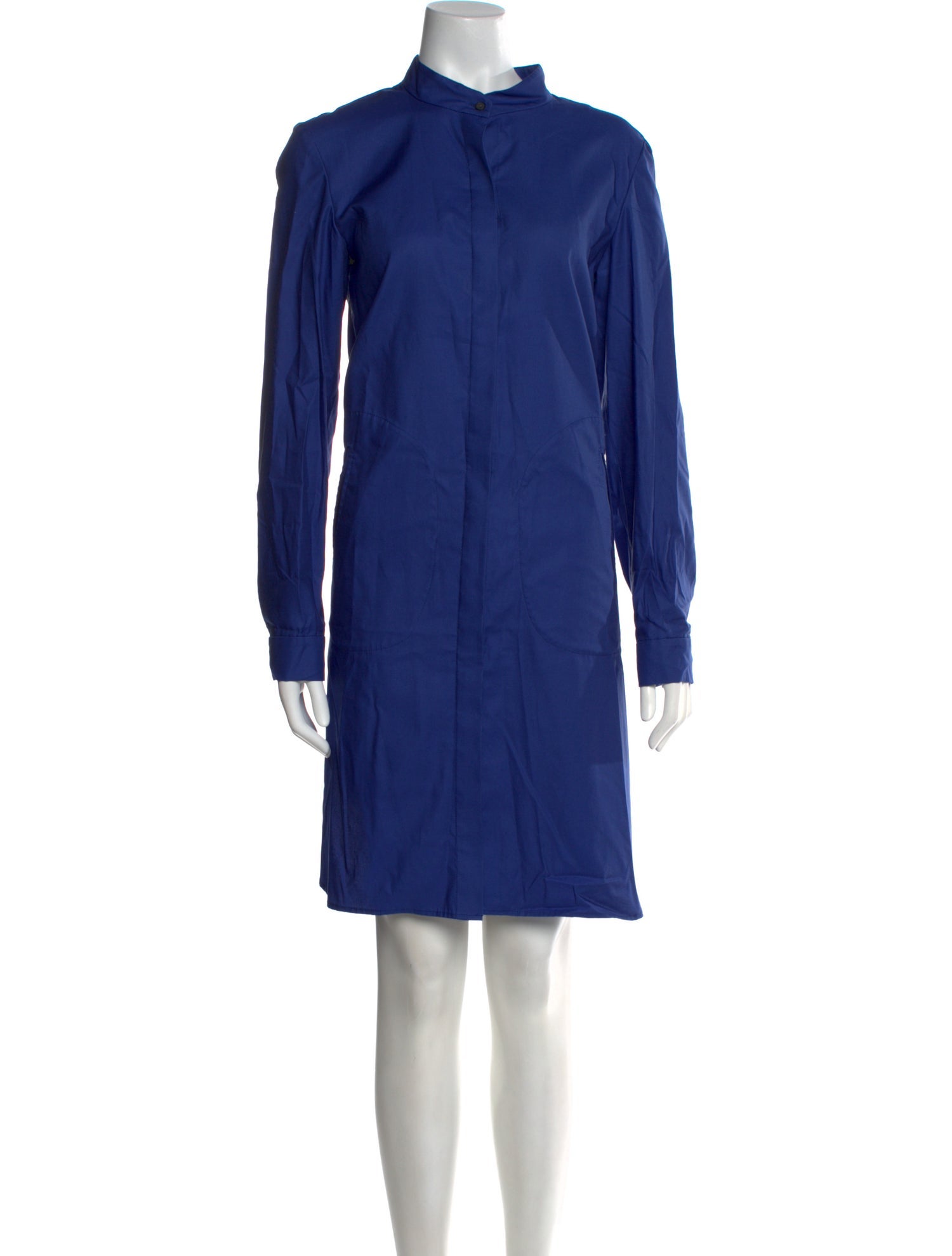 Zero + Maria Cornejo Mock Neck Knee-Length Dress