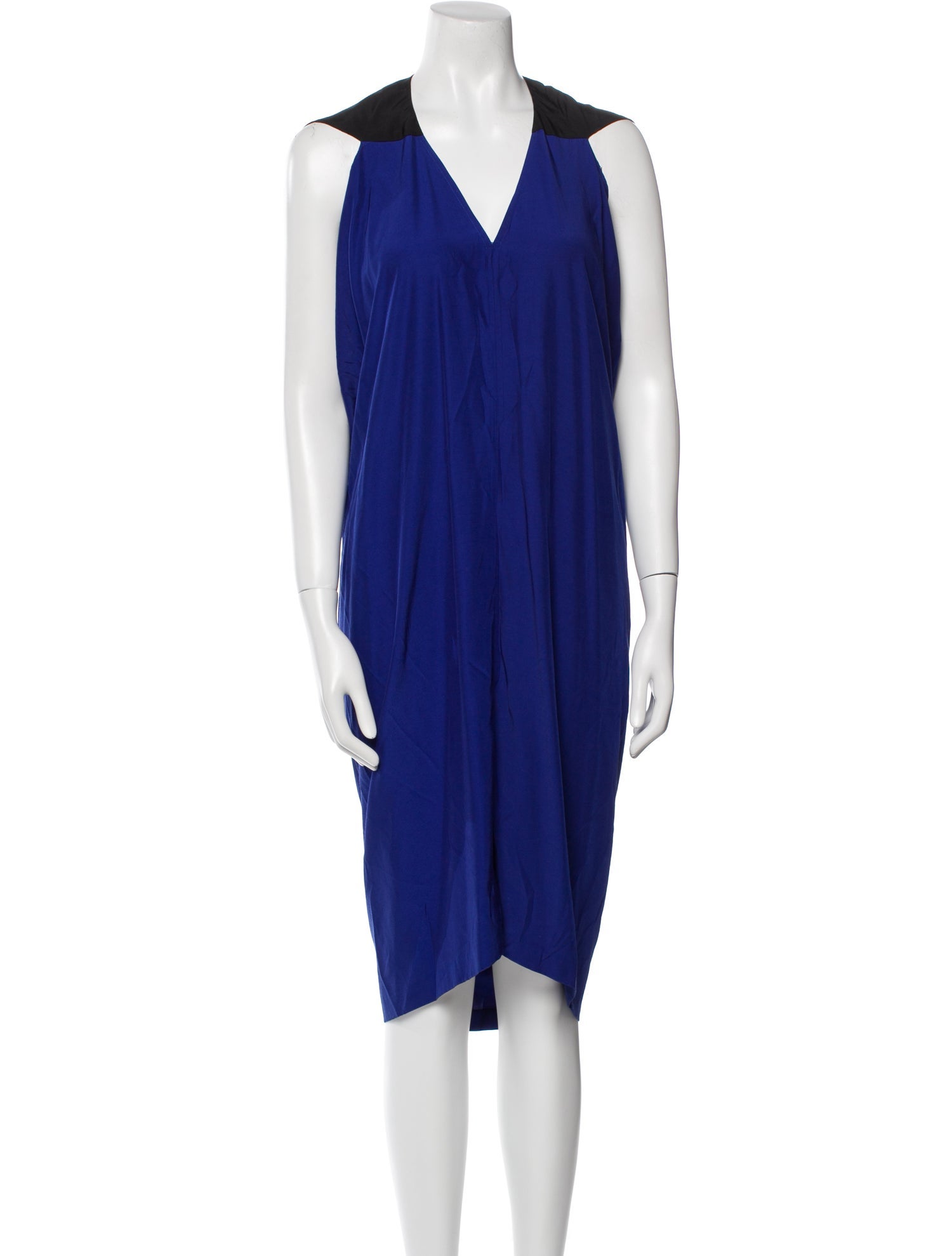 Zero + Maria Cornejo V-Neck Knee-Length Dress