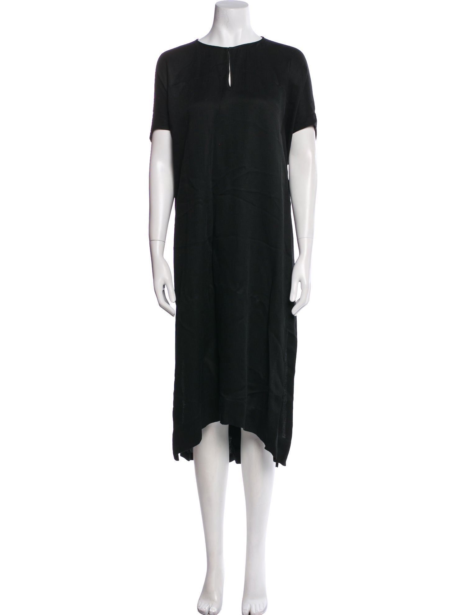 Zero + Maria Cornejo Crew Neck Midi Length Dress