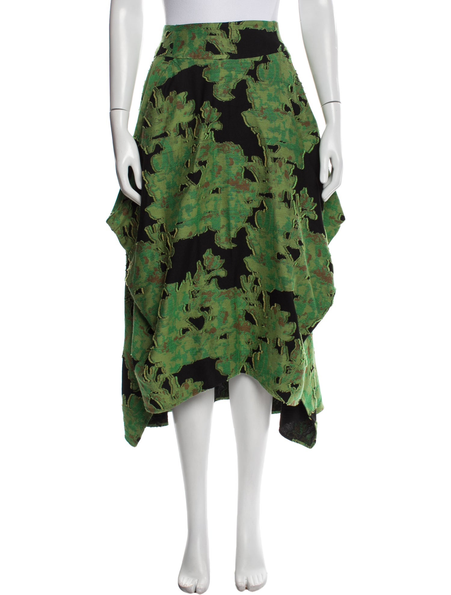 Zero + Maria Cornejo Floral Print Knee-Length Skirt