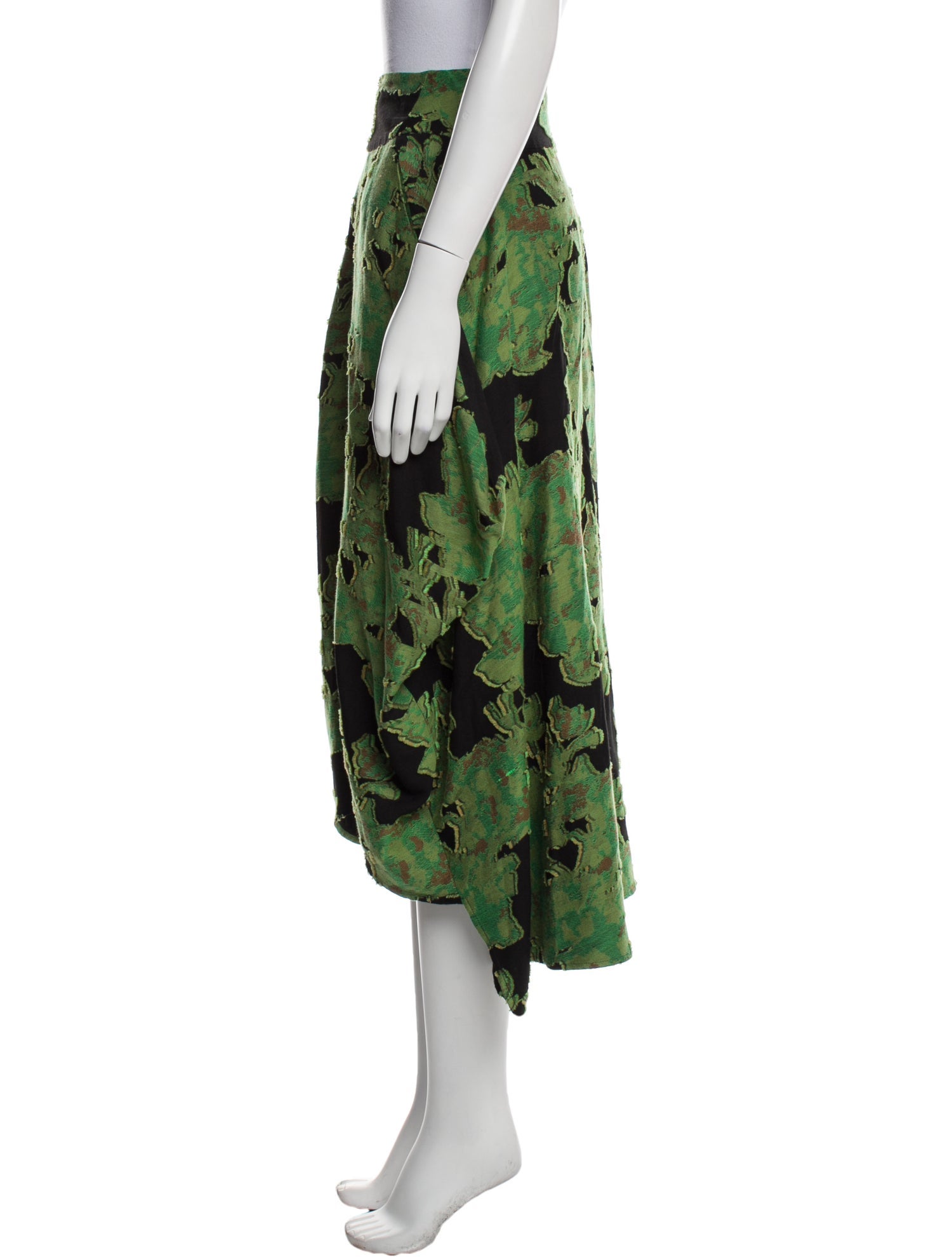 Zero + Maria Cornejo Floral Print Knee-Length Skirt