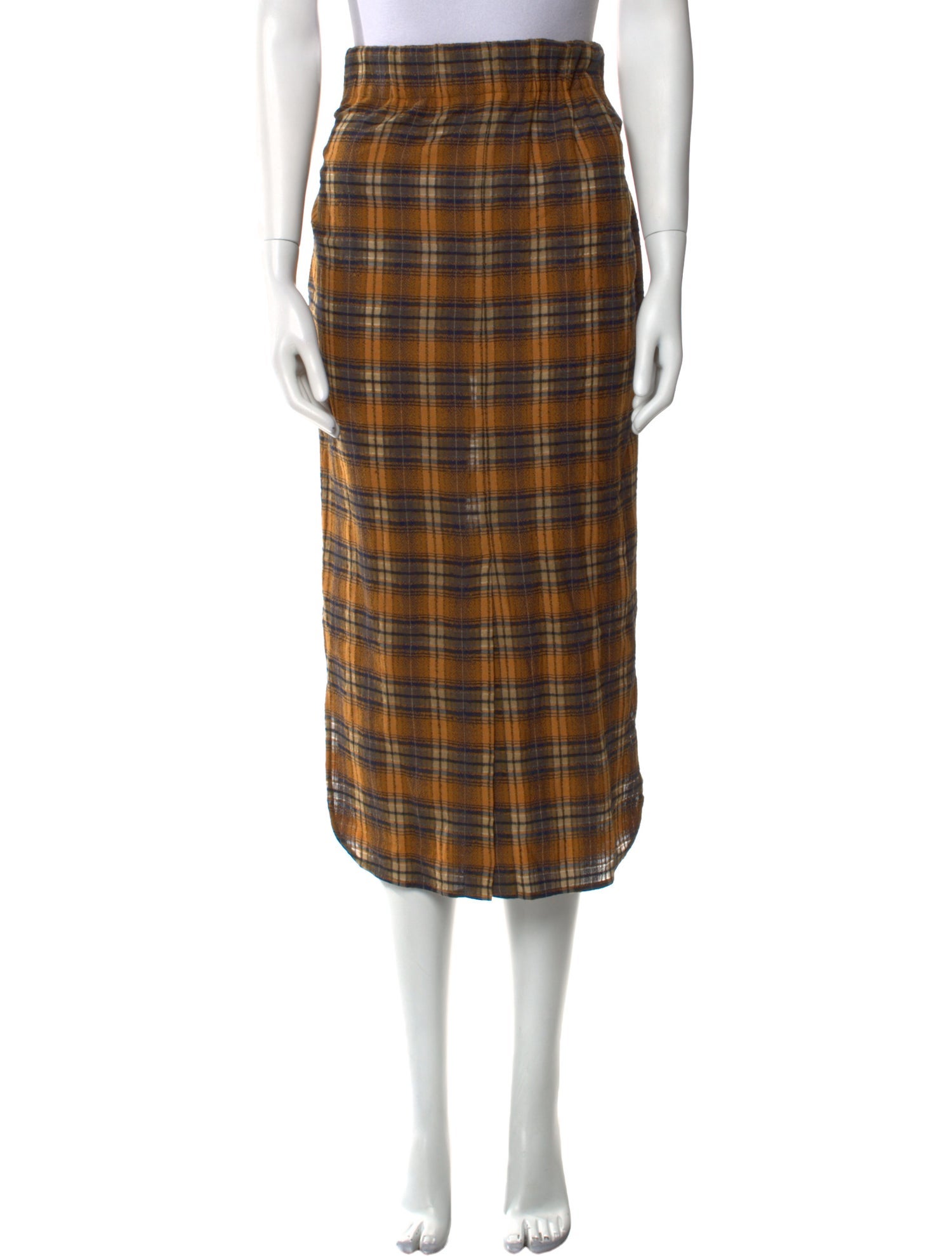 Zero + Maria Cornejo Virgin Wool Midi Length Skirt