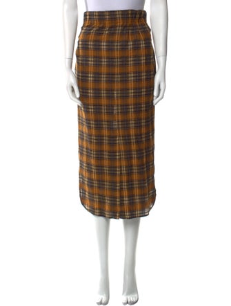 Zero + Maria Cornejo Virgin Wool Midi Length Skirt