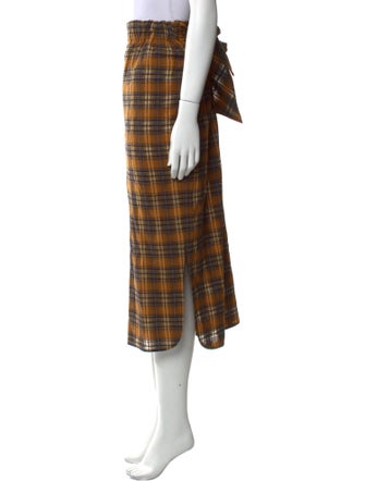 Zero + Maria Cornejo Virgin Wool Midi Length Skirt