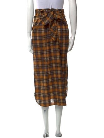 Zero + Maria Cornejo Virgin Wool Midi Length Skirt