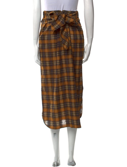 Zero + Maria Cornejo Virgin Wool Midi Length Skirt