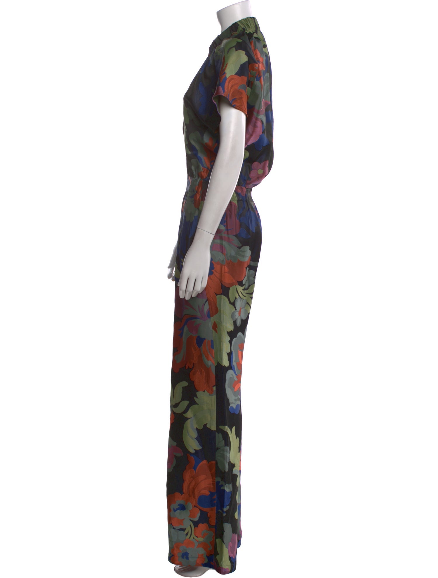 Zero + Maria Cornejo Printed V-Neck Jumpsuit
