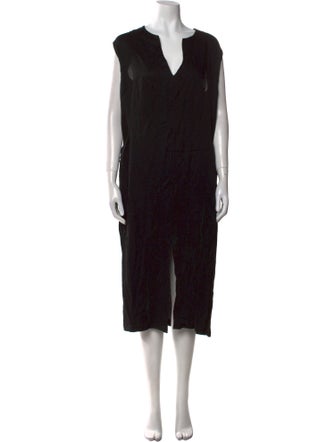 Zero + Maria Cornejo V-Neck Long Dress