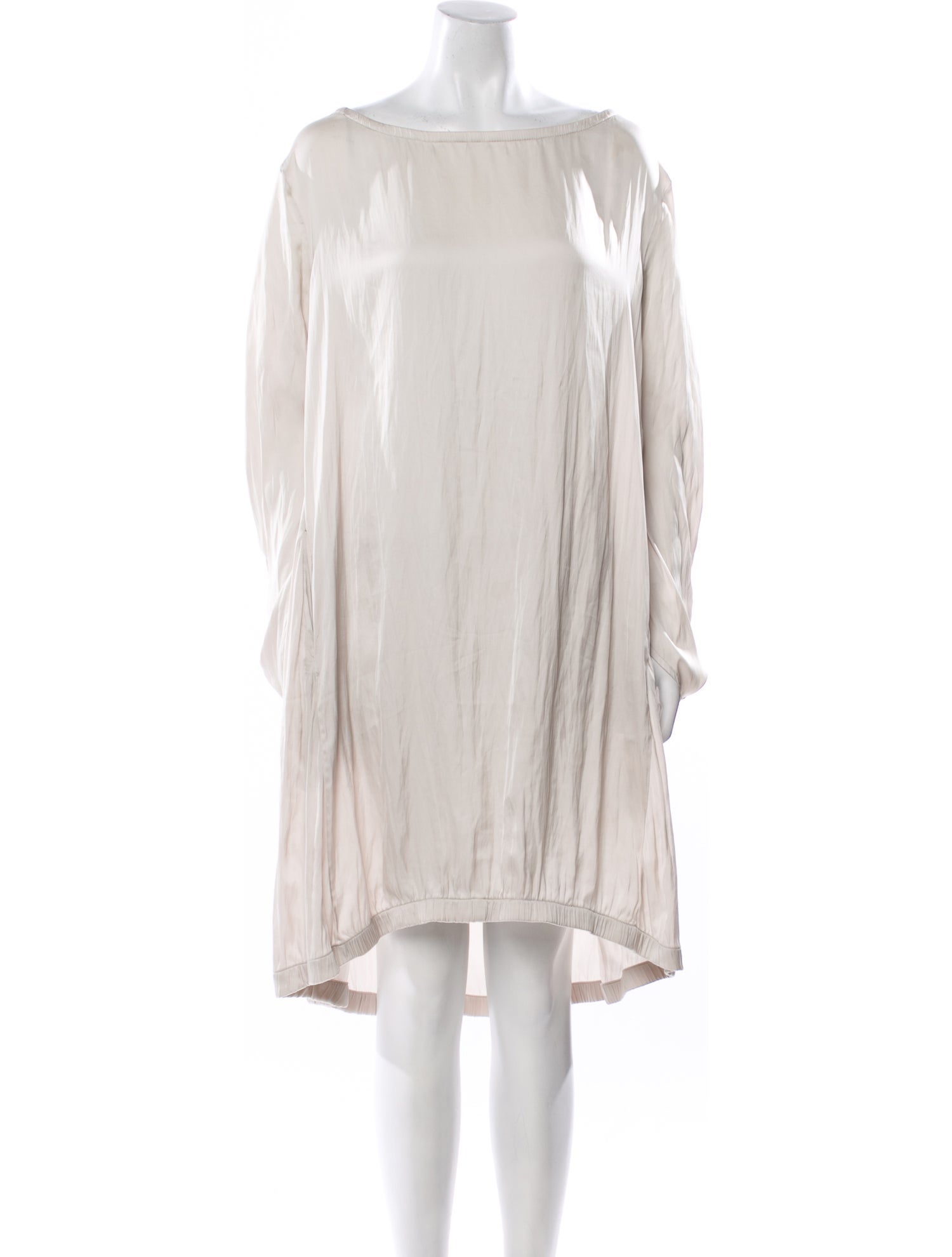 Zero + Maria Cornejo Bateau Neckline Knee-Length Dress