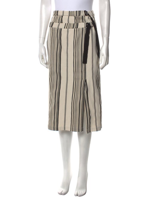 Zero + Maria Cornejo Striped Midi Length Skirt