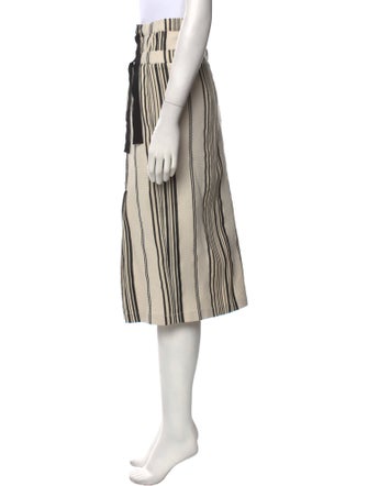 Zero + Maria Cornejo Striped Midi Length Skirt
