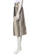 Zero + Maria Cornejo Striped Midi Length Skirt