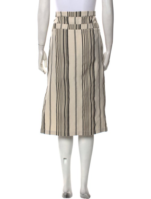 Zero + Maria Cornejo Striped Midi Length Skirt