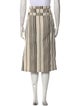 Zero + Maria Cornejo Striped Midi Length Skirt