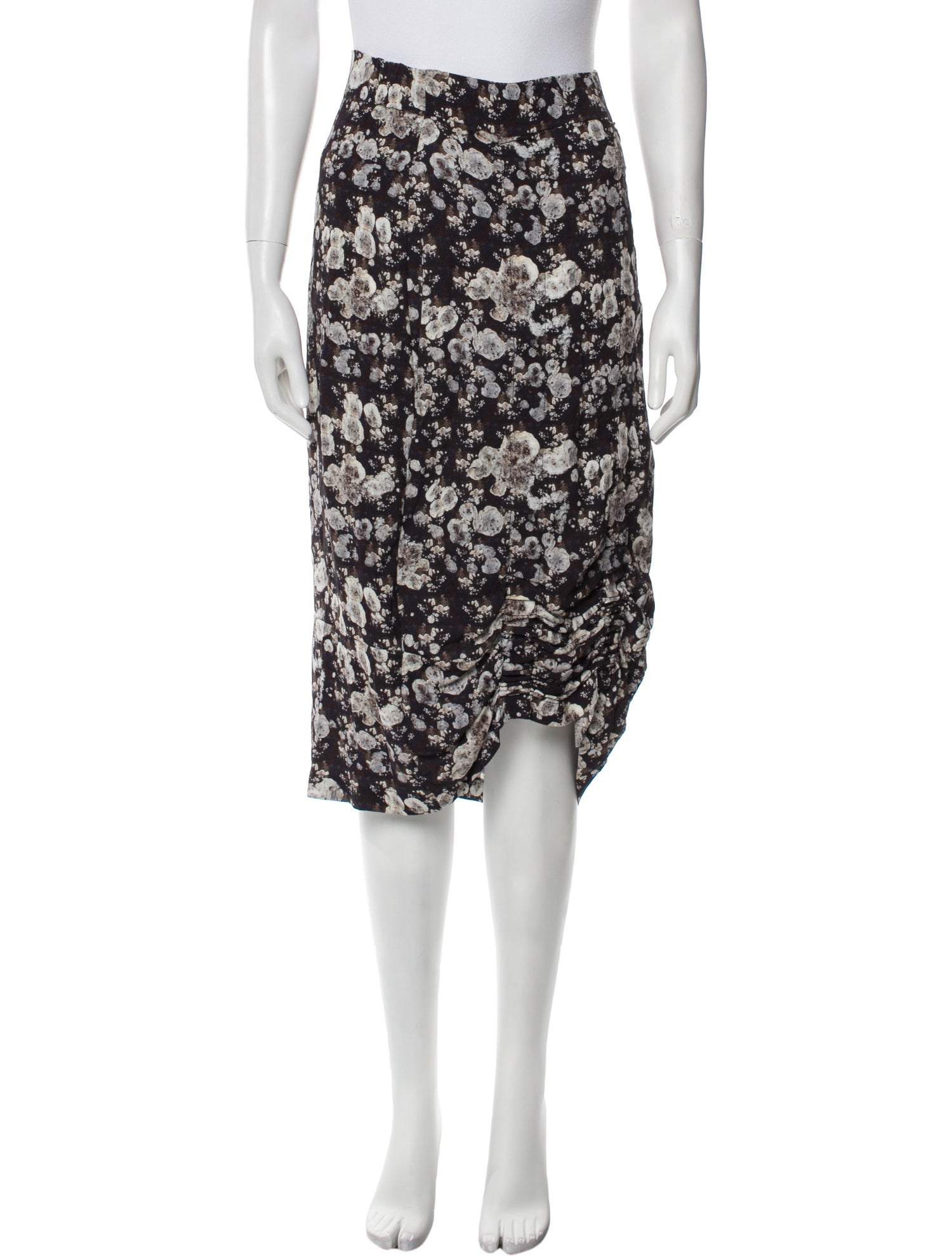 Zero + Maria Cornejo Floral Print Knee-Length Skirt