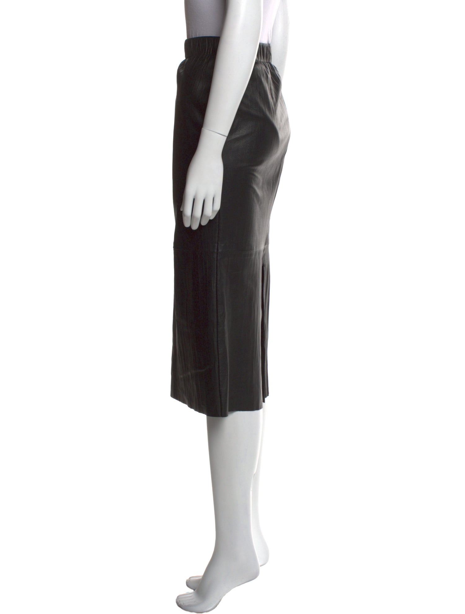 Zero + Maria Cornejo Leather Midi Length Skirt