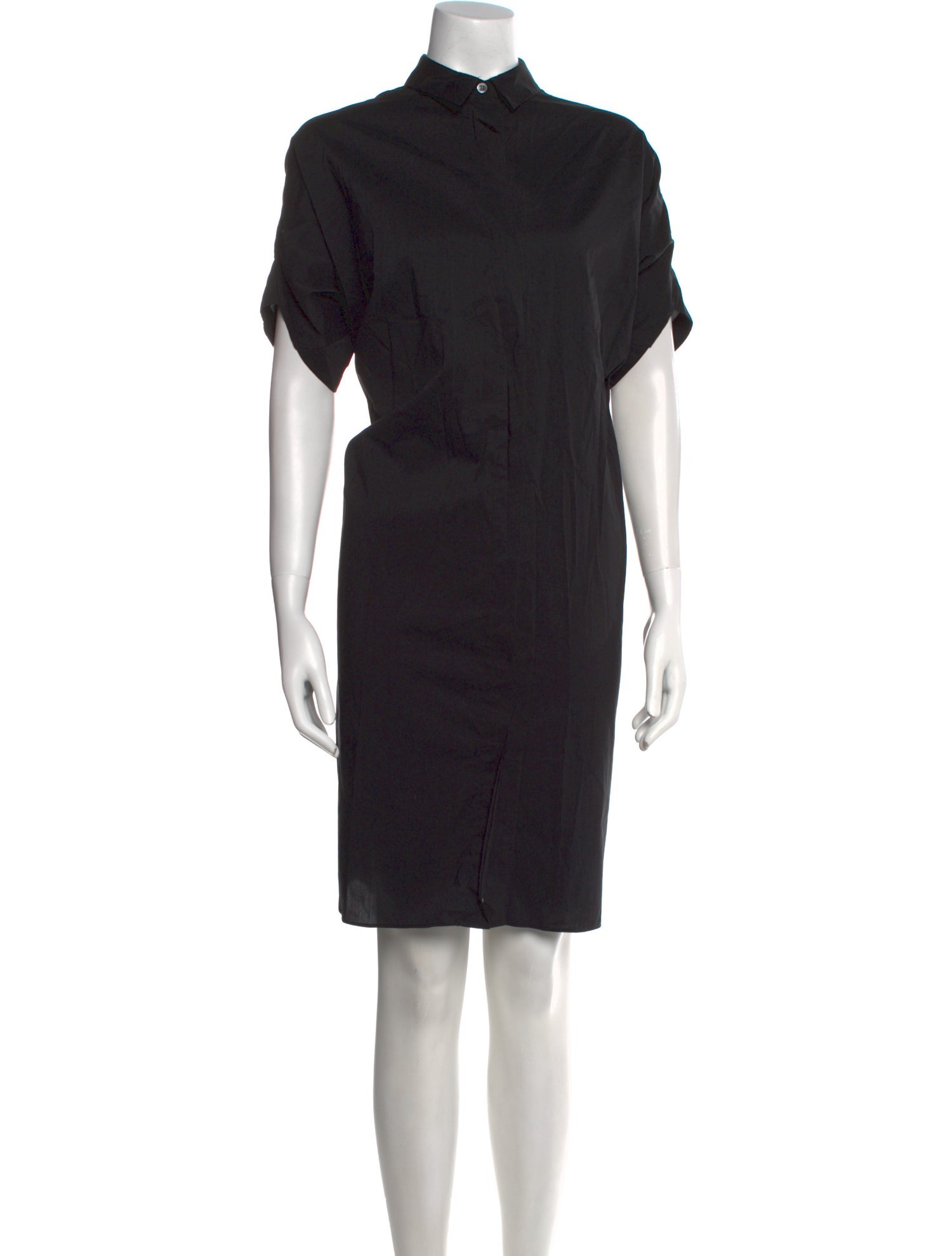 Zero + Maria Cornejo Mock Neck Knee-Length Dress